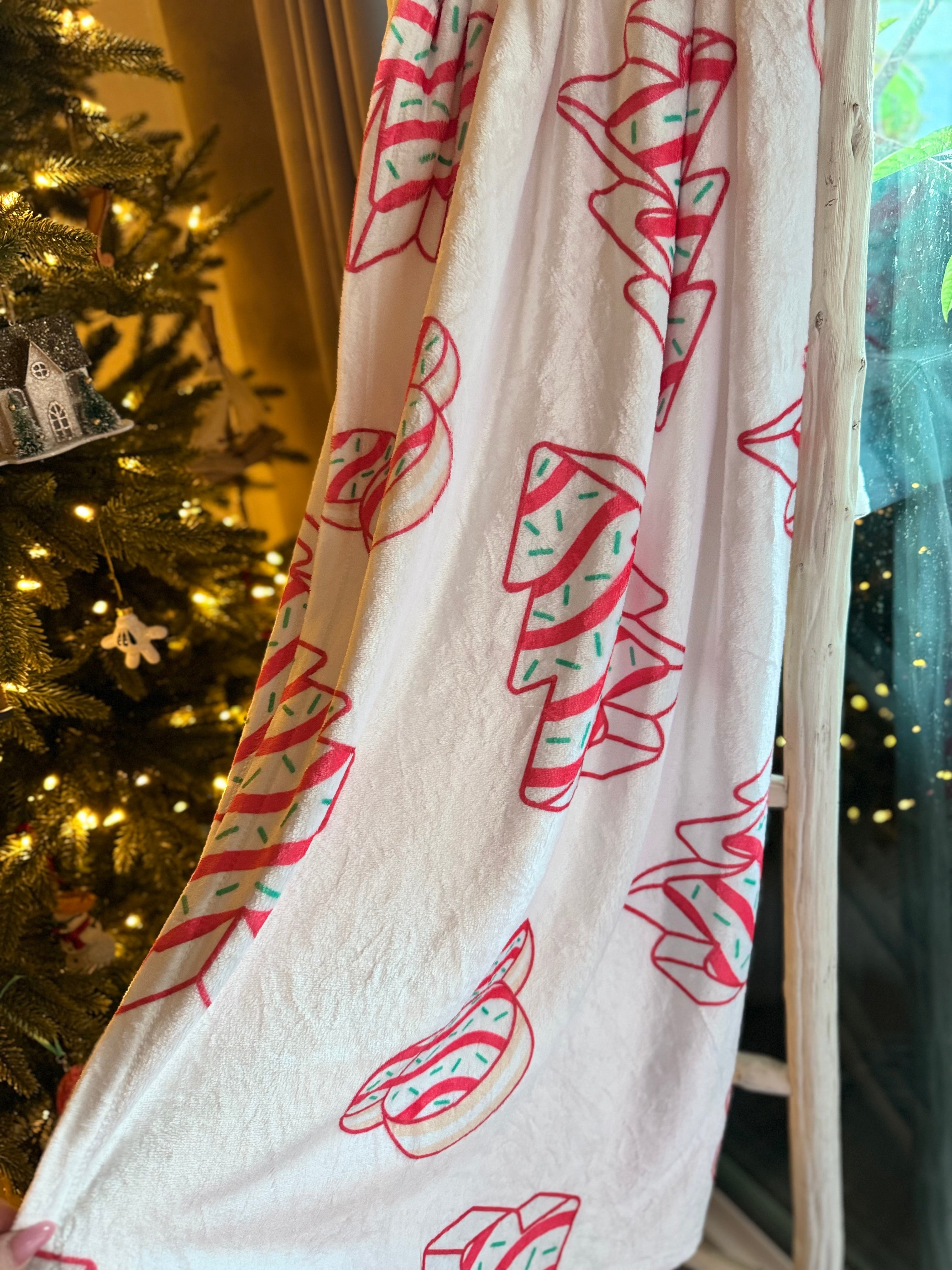 ✨ Mouse Cookie Tree Blanket – Christmas