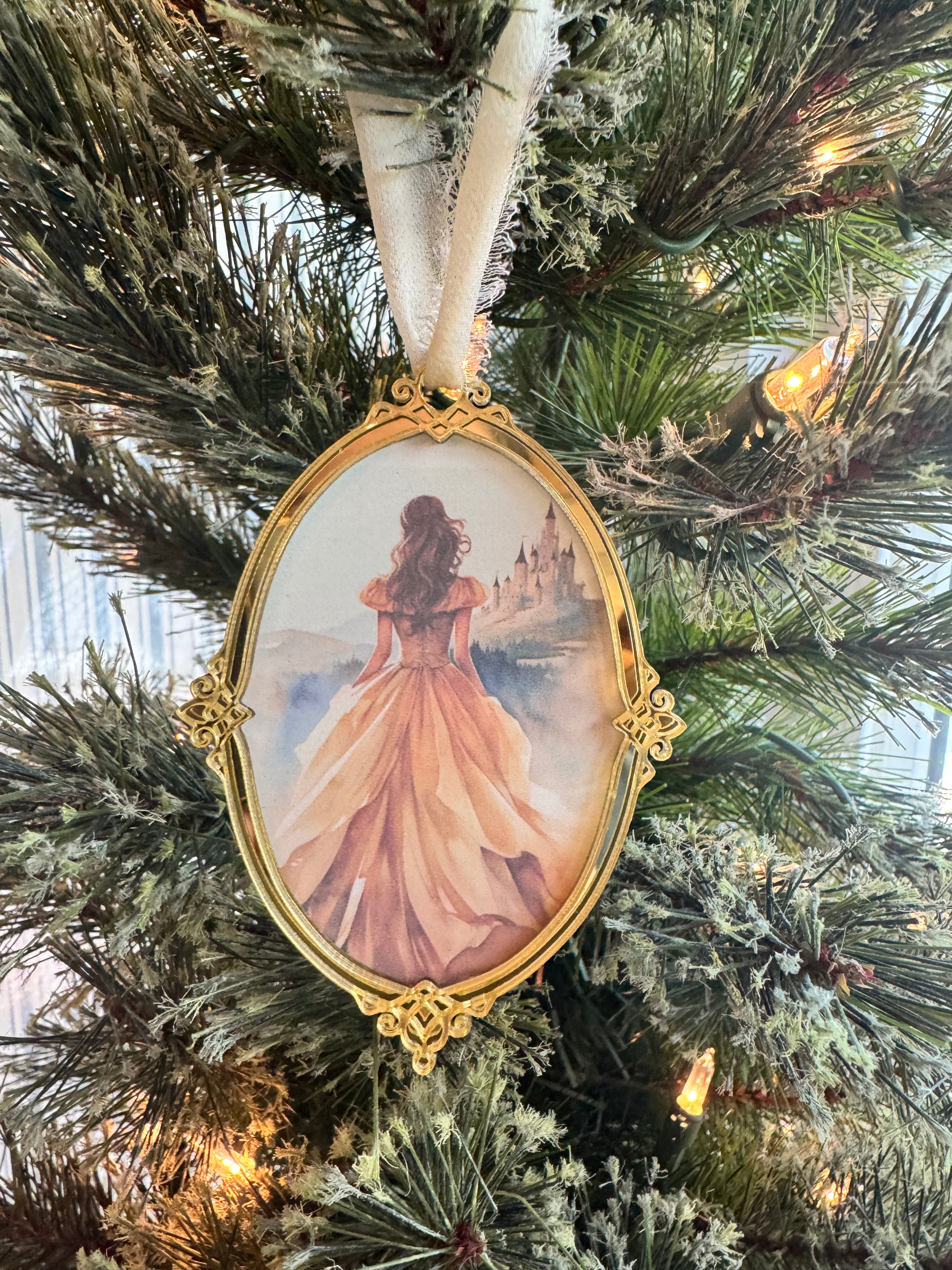 Magic Mirror Princess Ornaite Frame Ornaments