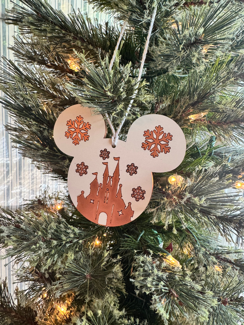 Mouse Inspired Wooden Castle Ornmanet