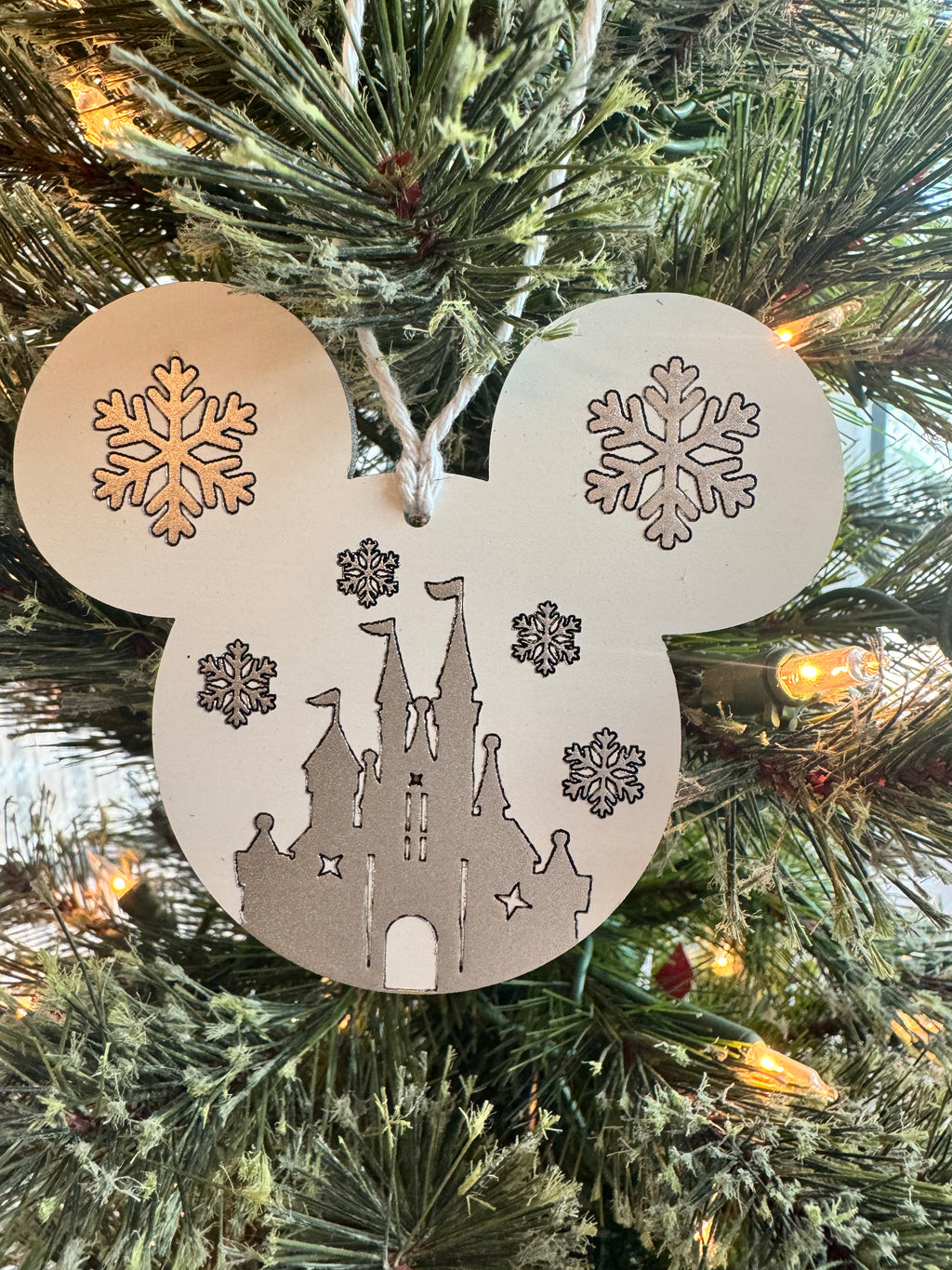 Mouse Inspired Wooden Castle Ornmanet