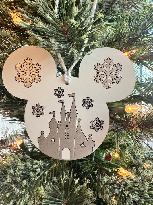 Mouse Inspired Wooden Castle Ornmanet - Final Stock