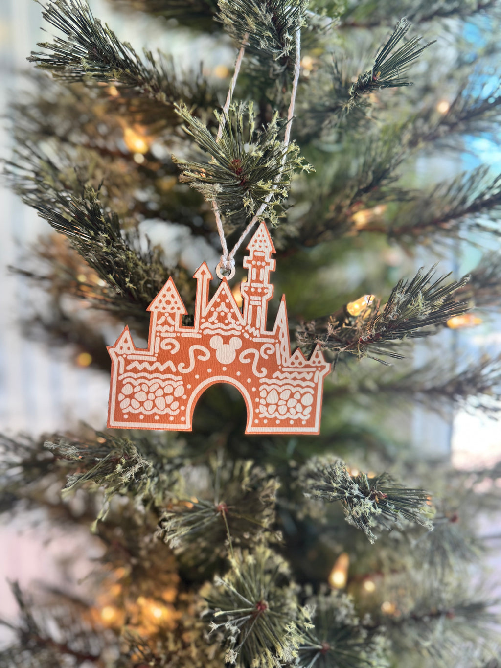 Mouse Inspired Gingerbread House Wood Ornaments