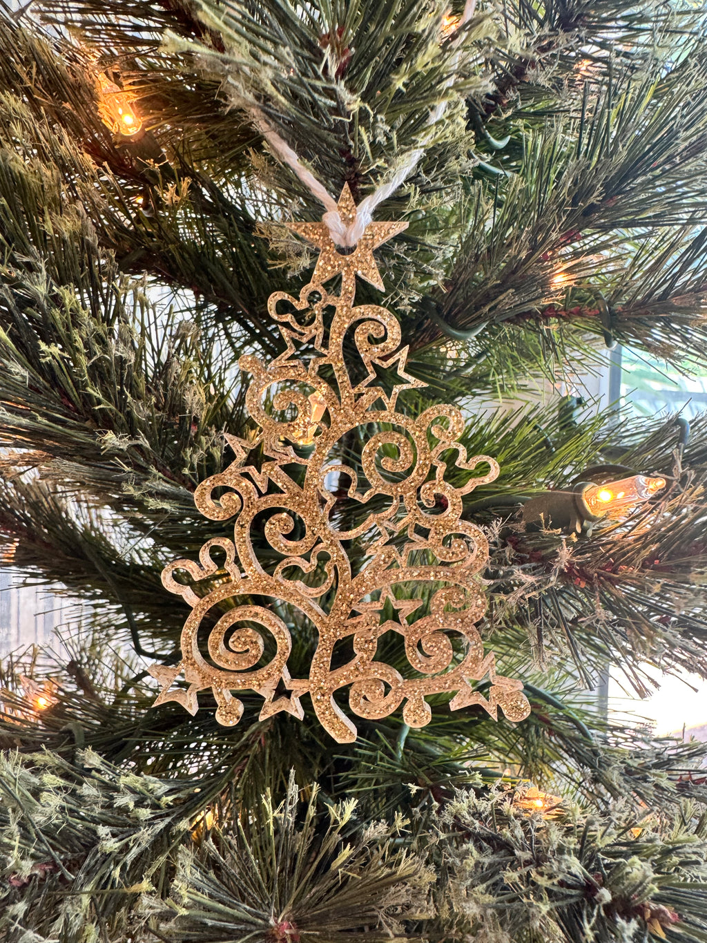 Hidden Mouse Head Tree Ornament