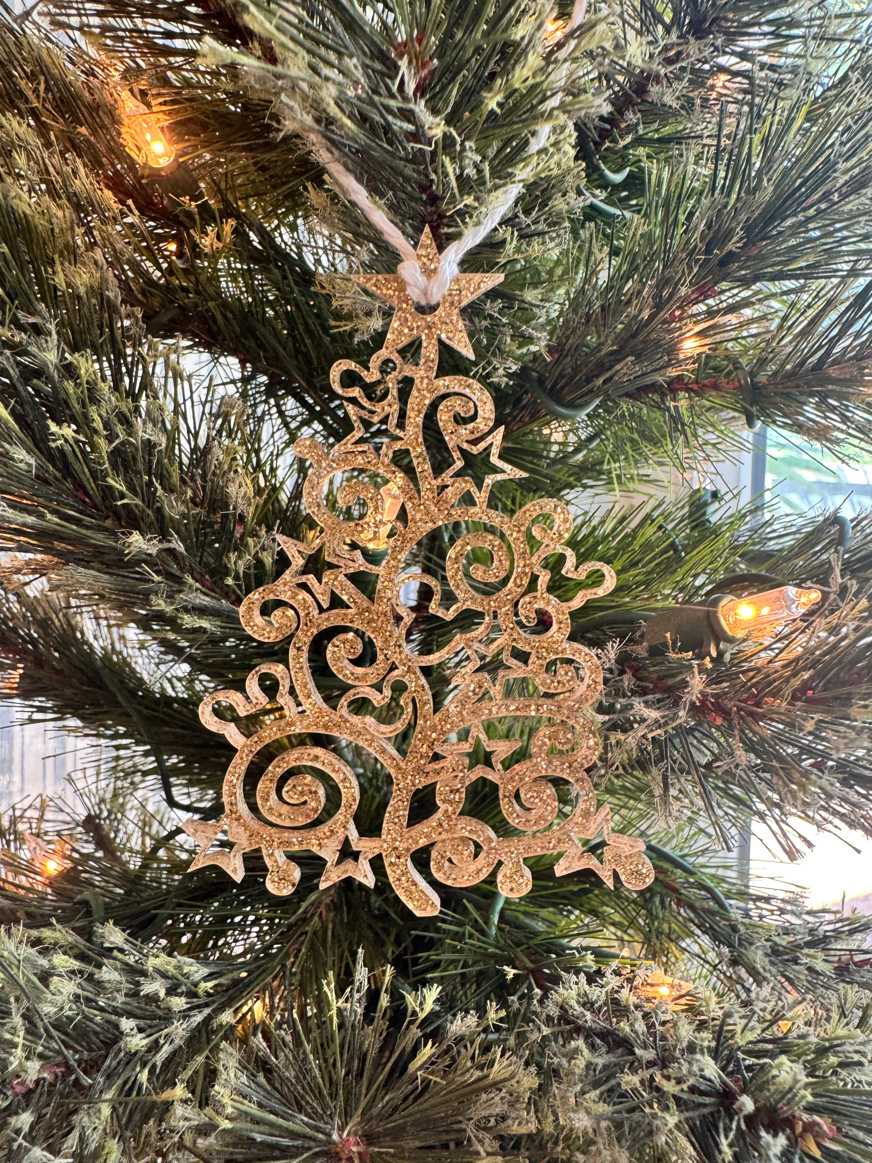 Hidden Mouse Head Tree Ornament