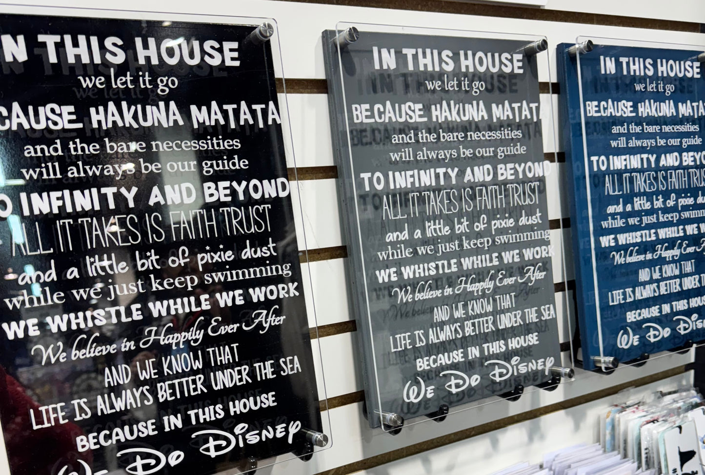 We Do Disney - Engraved Acrylic & Wood Sign