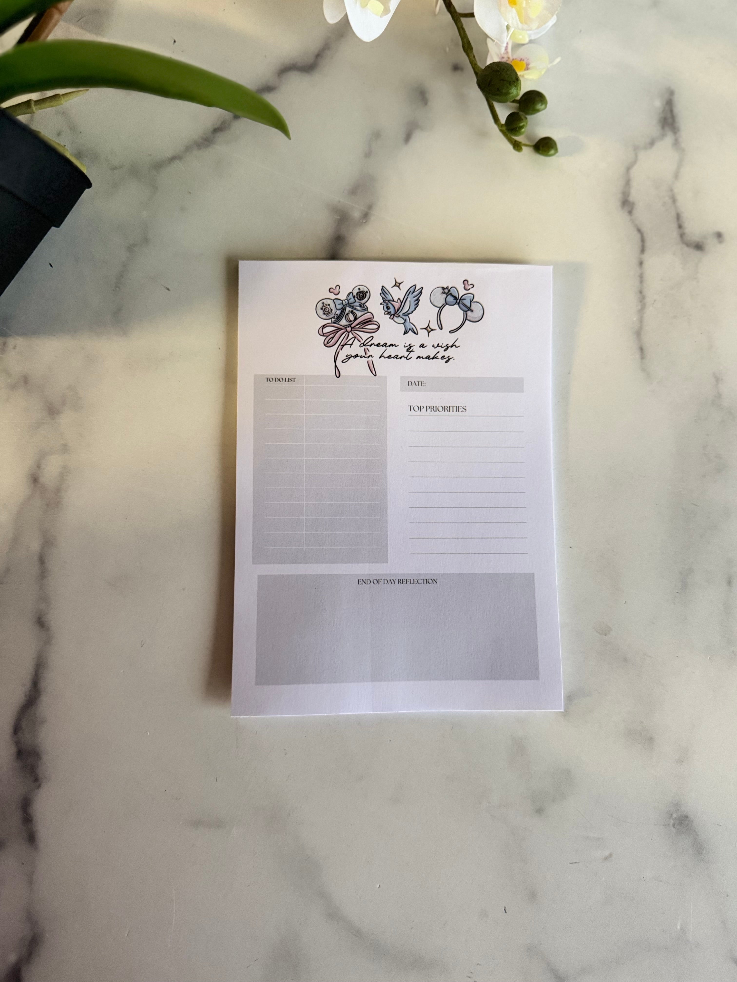 Dreamy Daily To-Do Notepad