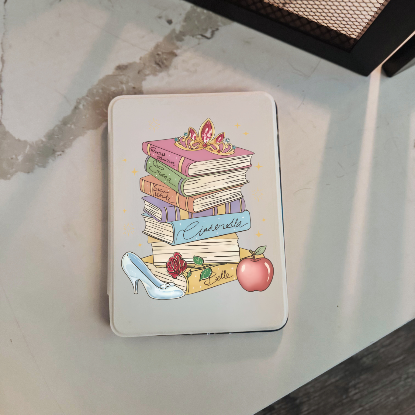 Princess Magic Bookstack Kindle Cases