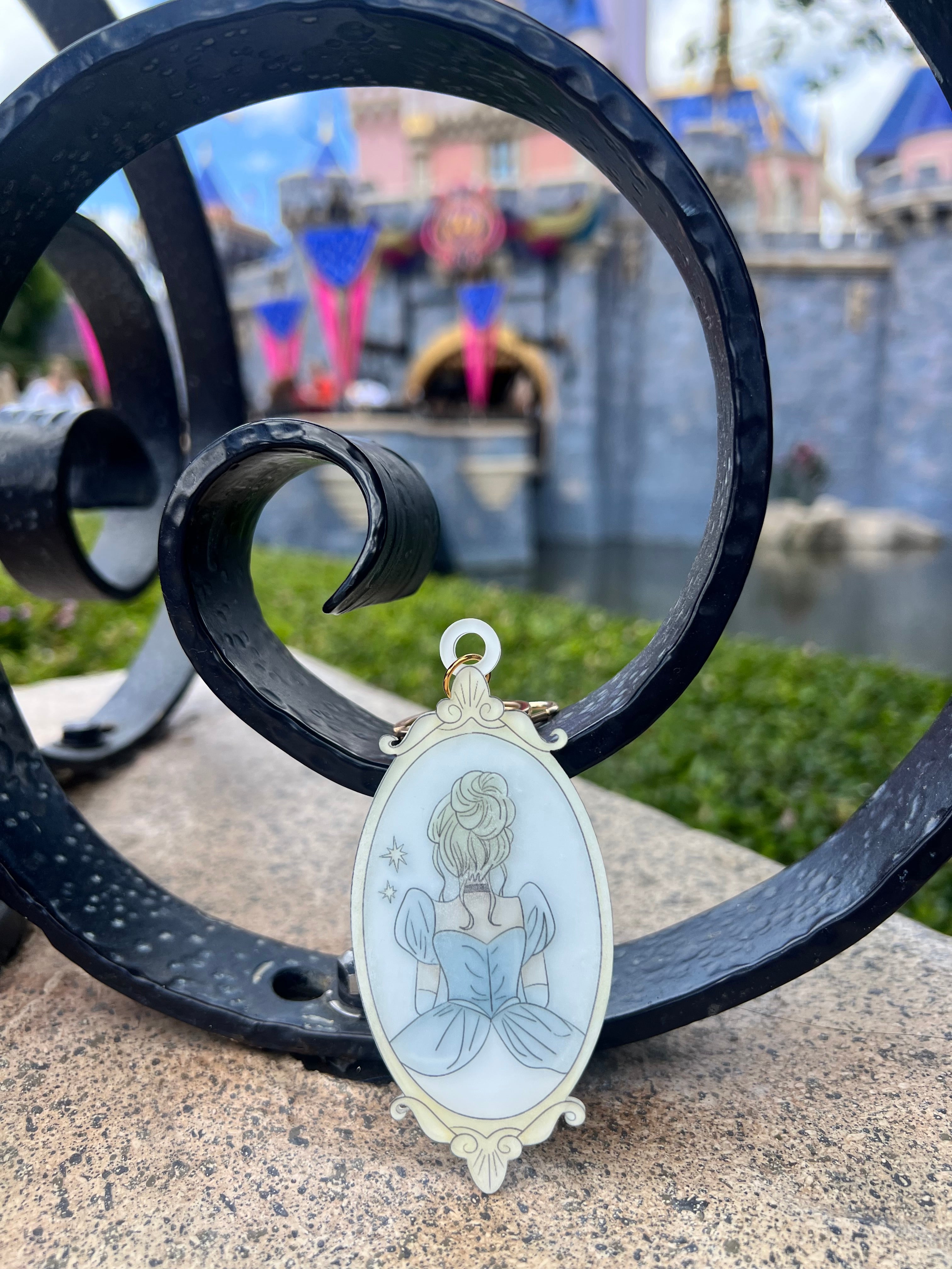 Custom Princess Frames Bag Tag