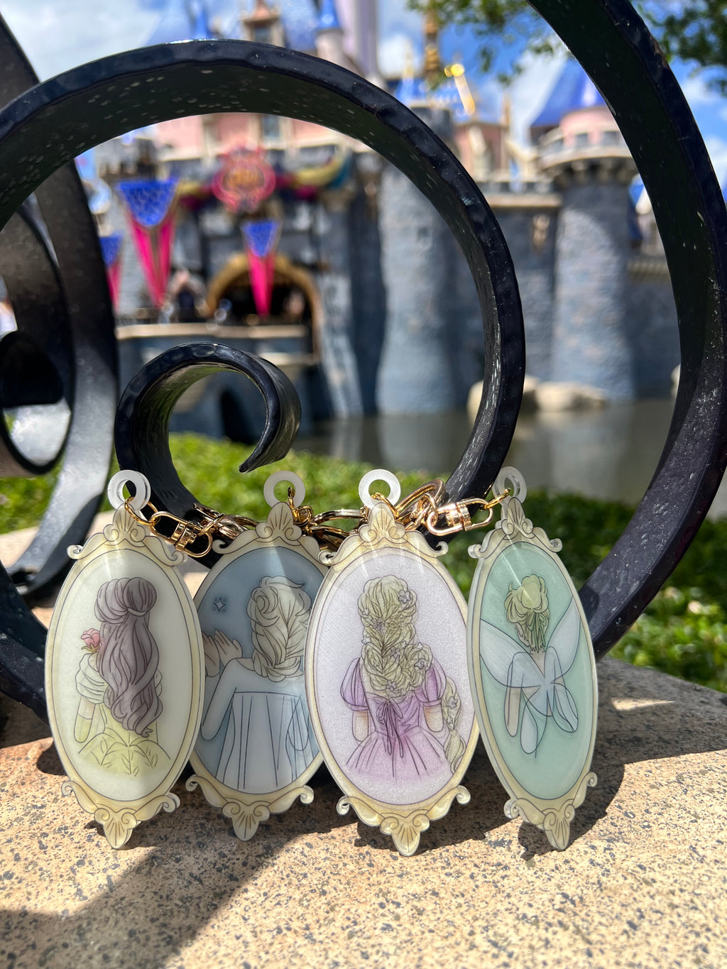 Custom Princess Frames Bag Tag