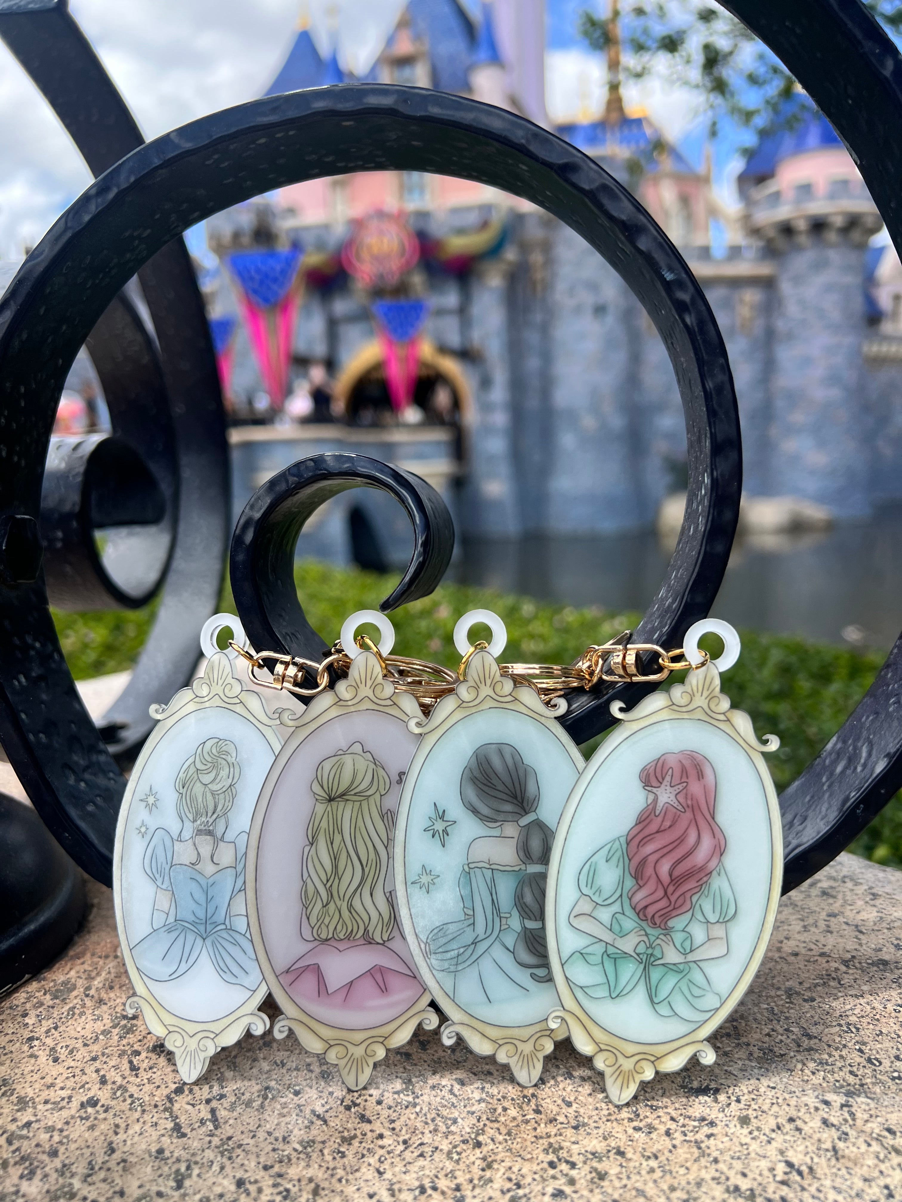 Custom Princess Frames Bag Tag