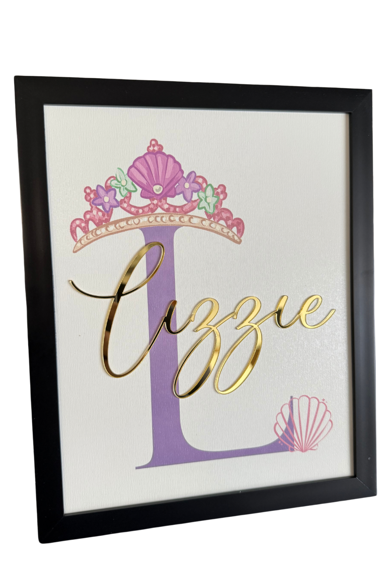 Personalized Framed Princess Art