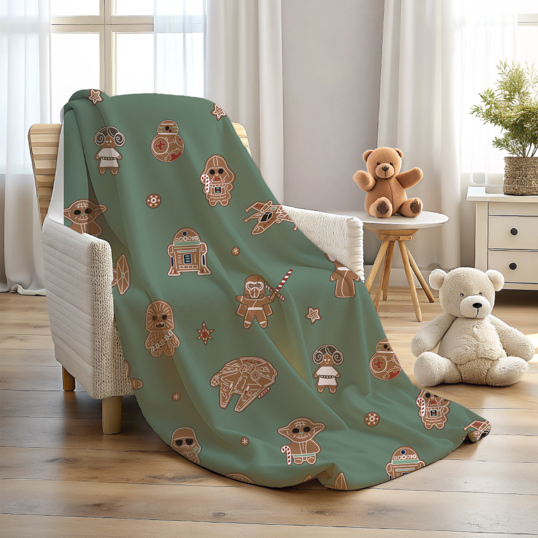 Galaxy Gingerbread Christmas Blanket PRE-ORDER