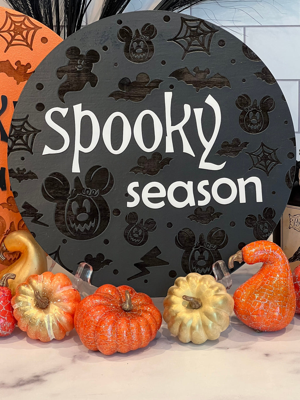 Spooky Season 3D Disney Theme Sign