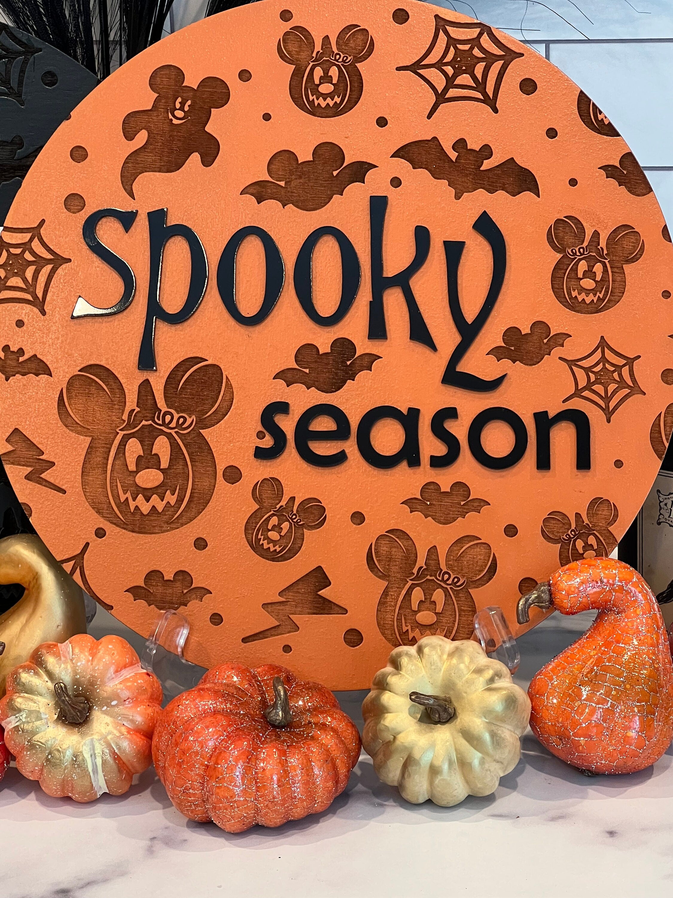 Spooky Season 3D Disney Theme Sign