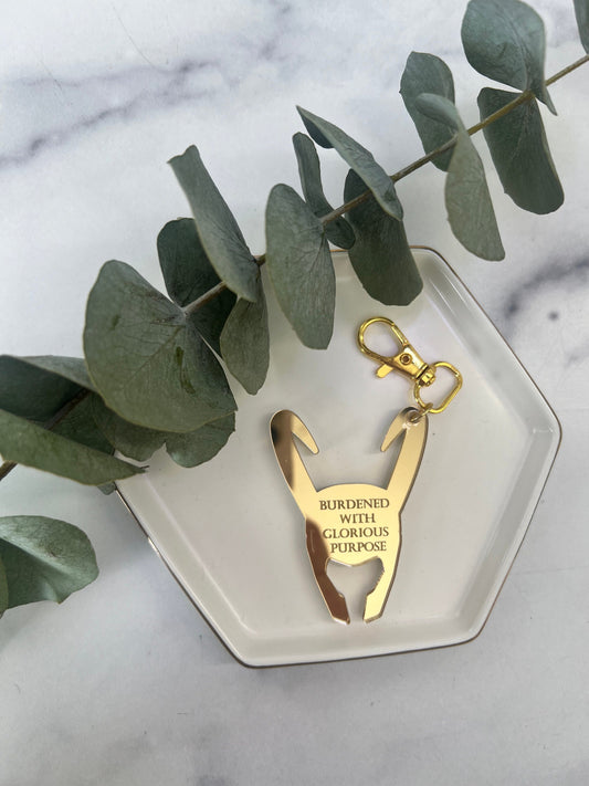 Custom Acrylic God of Mischief Keychain