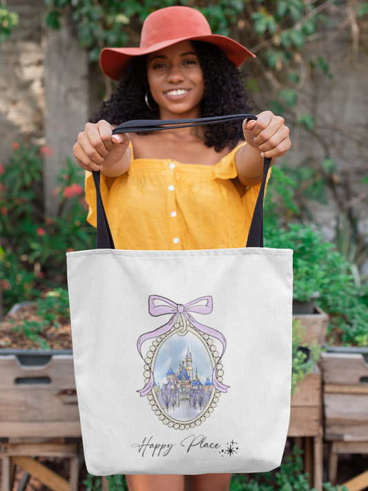 Happy Place Tote Bags