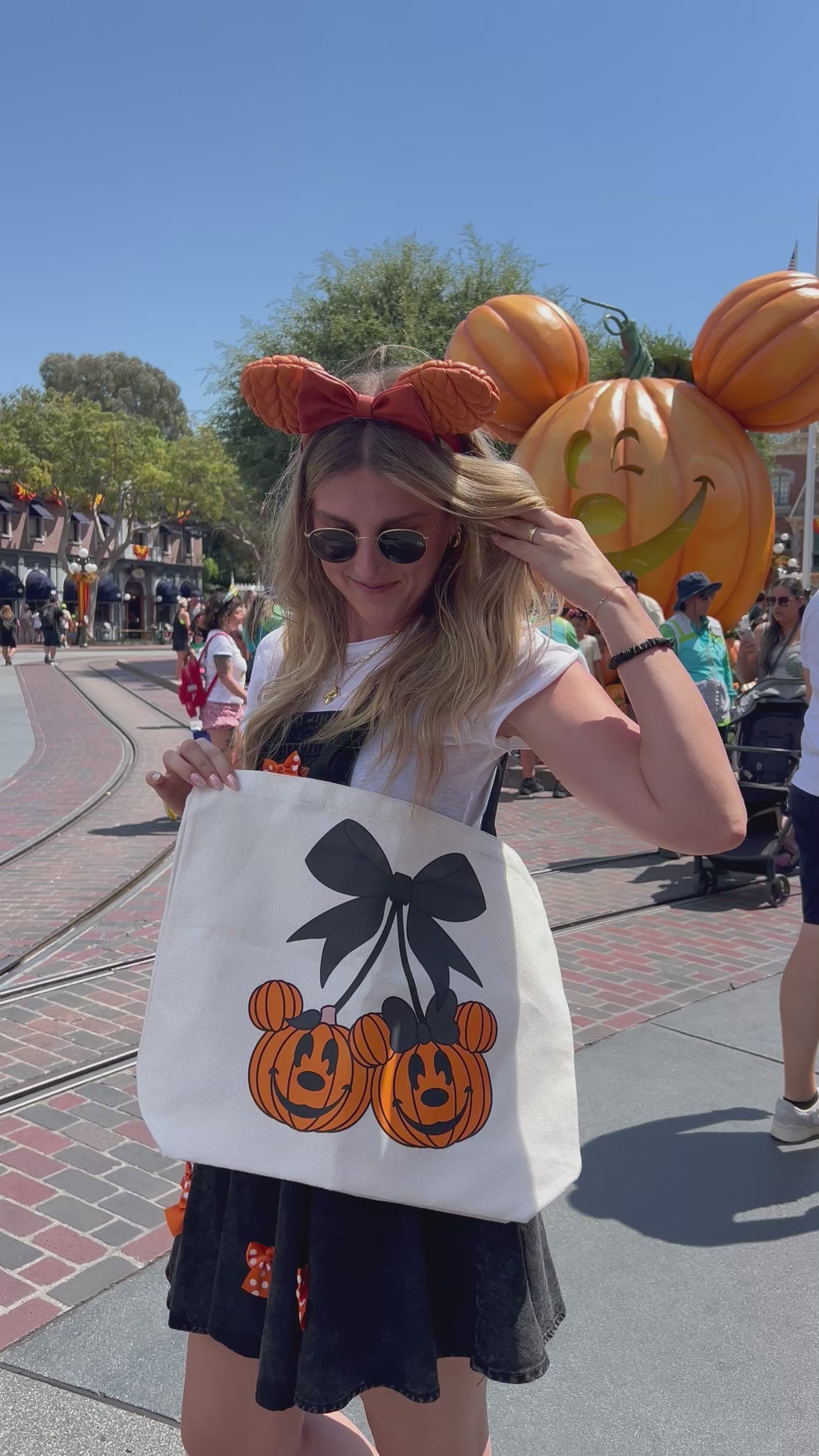 Pumpkin Cherries Tote Bag