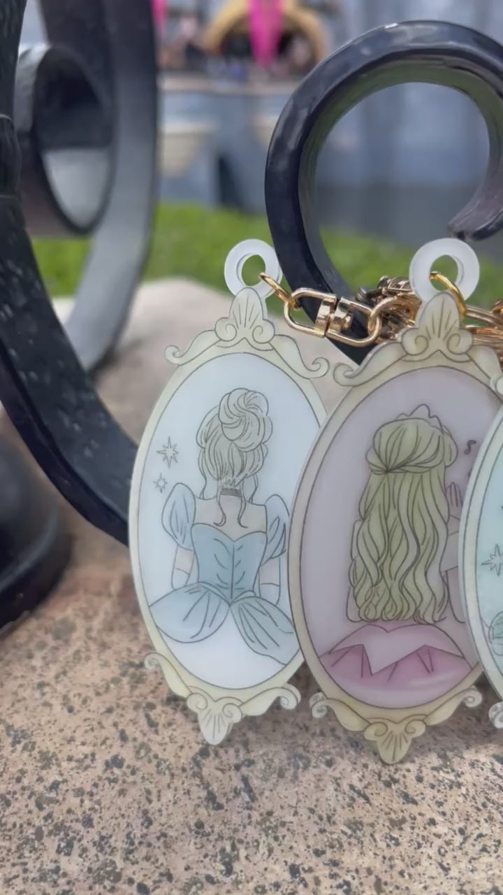 Custom Princess Frames Bag Tag