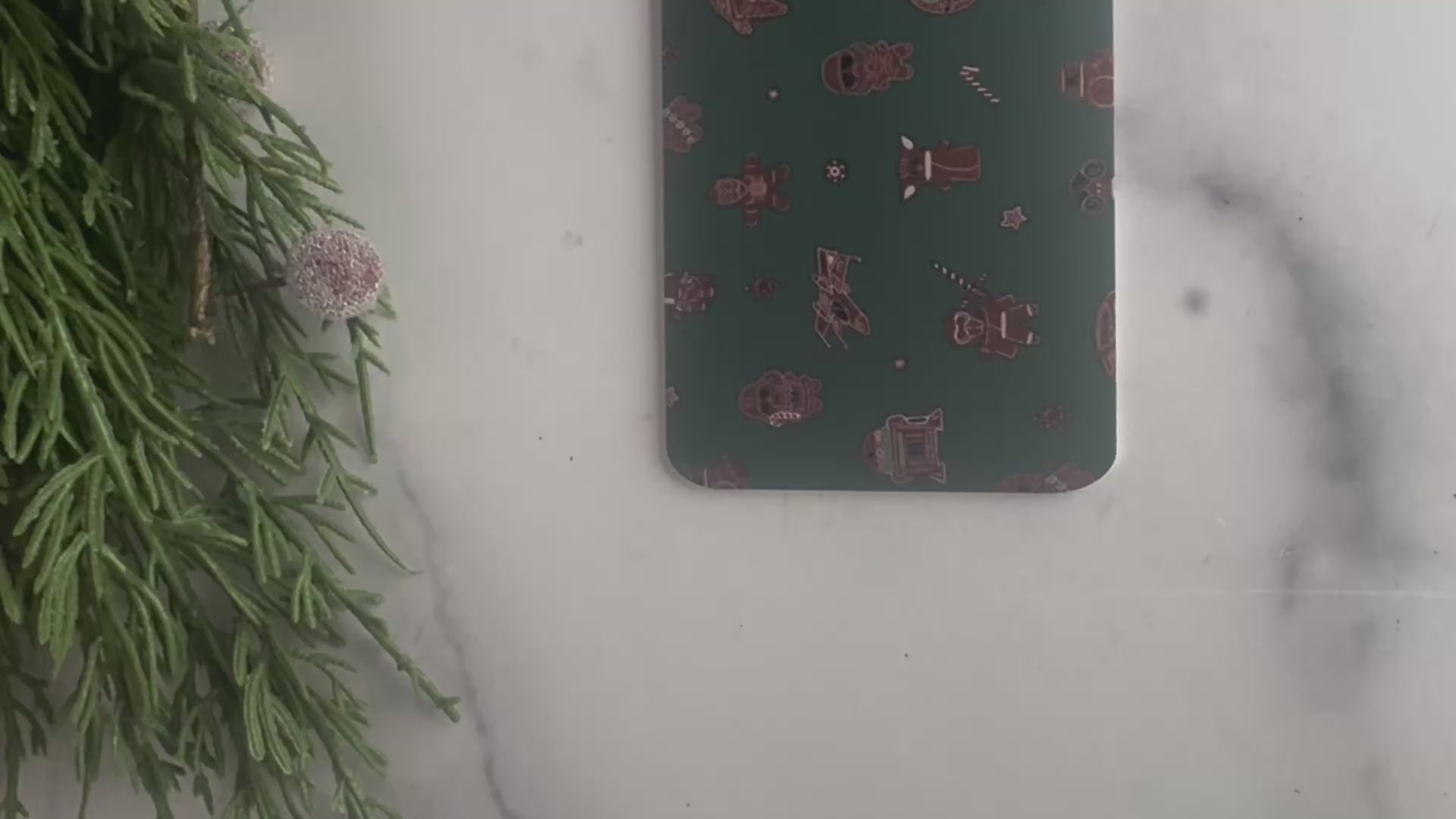 Galaxy Inspired Gingerbread Christmas Bookmark