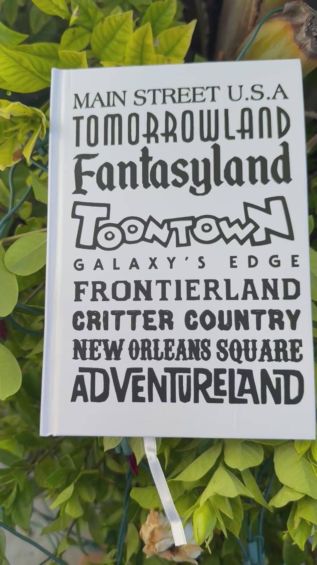 Park Lands Typography Sketchbook