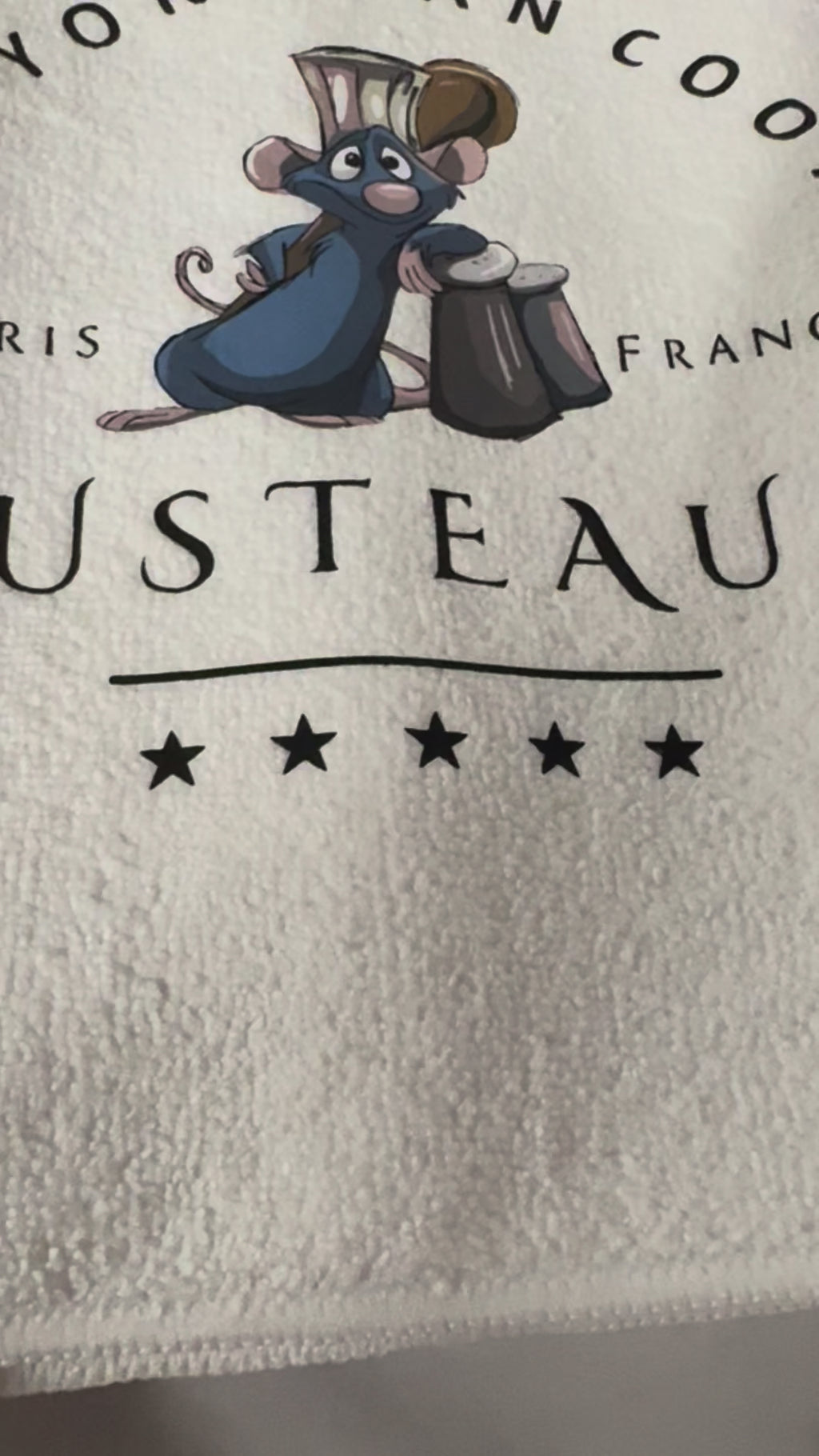 Anyone Can Cook — Gusteau’s Kitchen Towel