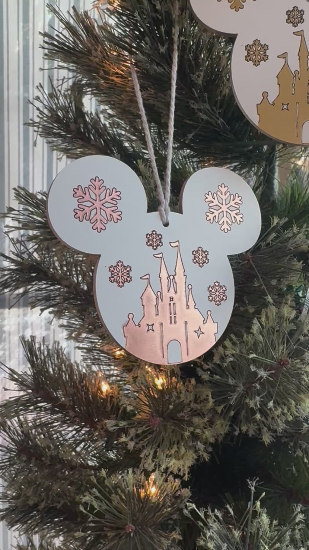 Mouse Inspired Wooden Castle Ornmanet