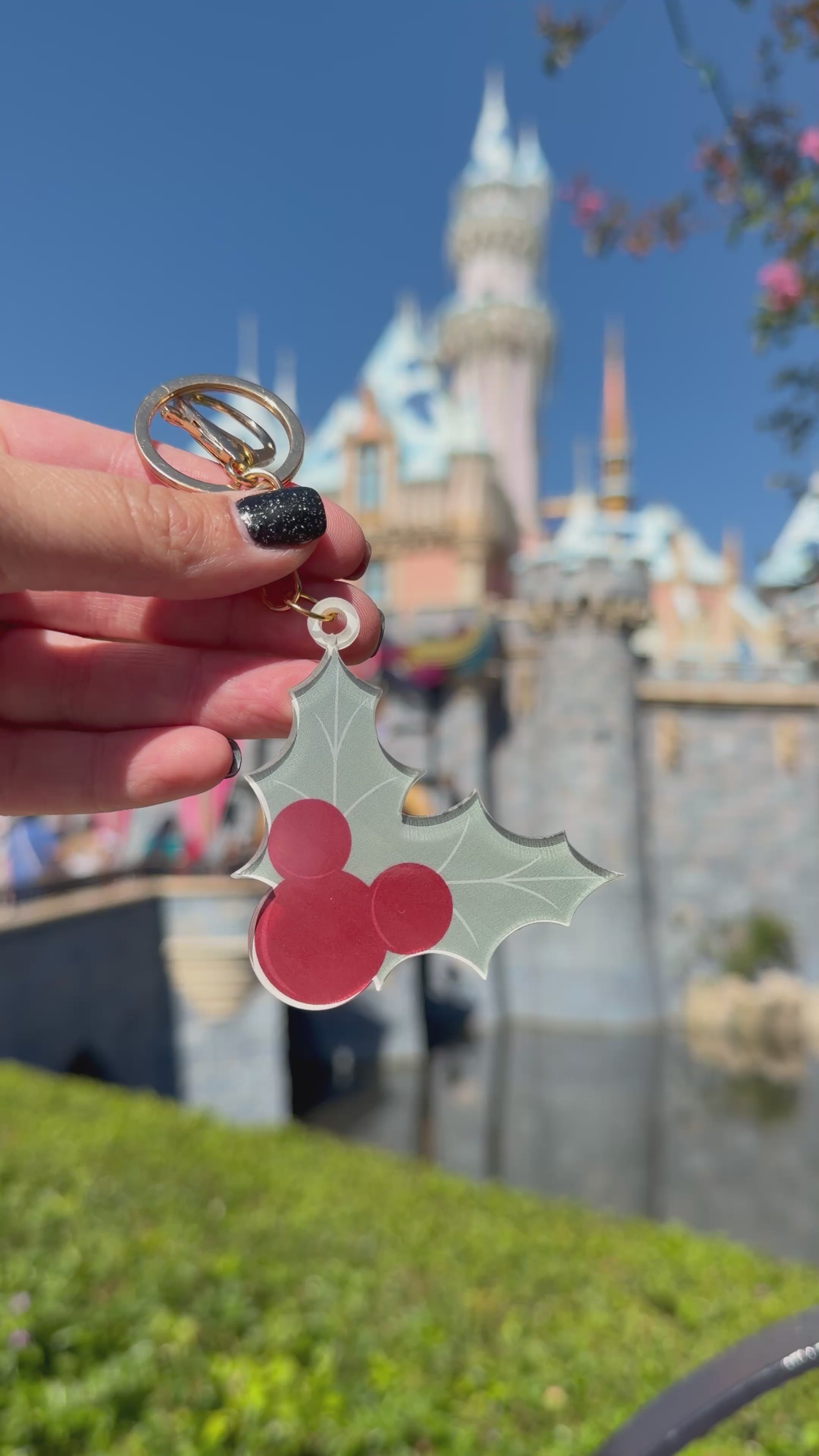 Holly Jolly Mouse Bag Tag