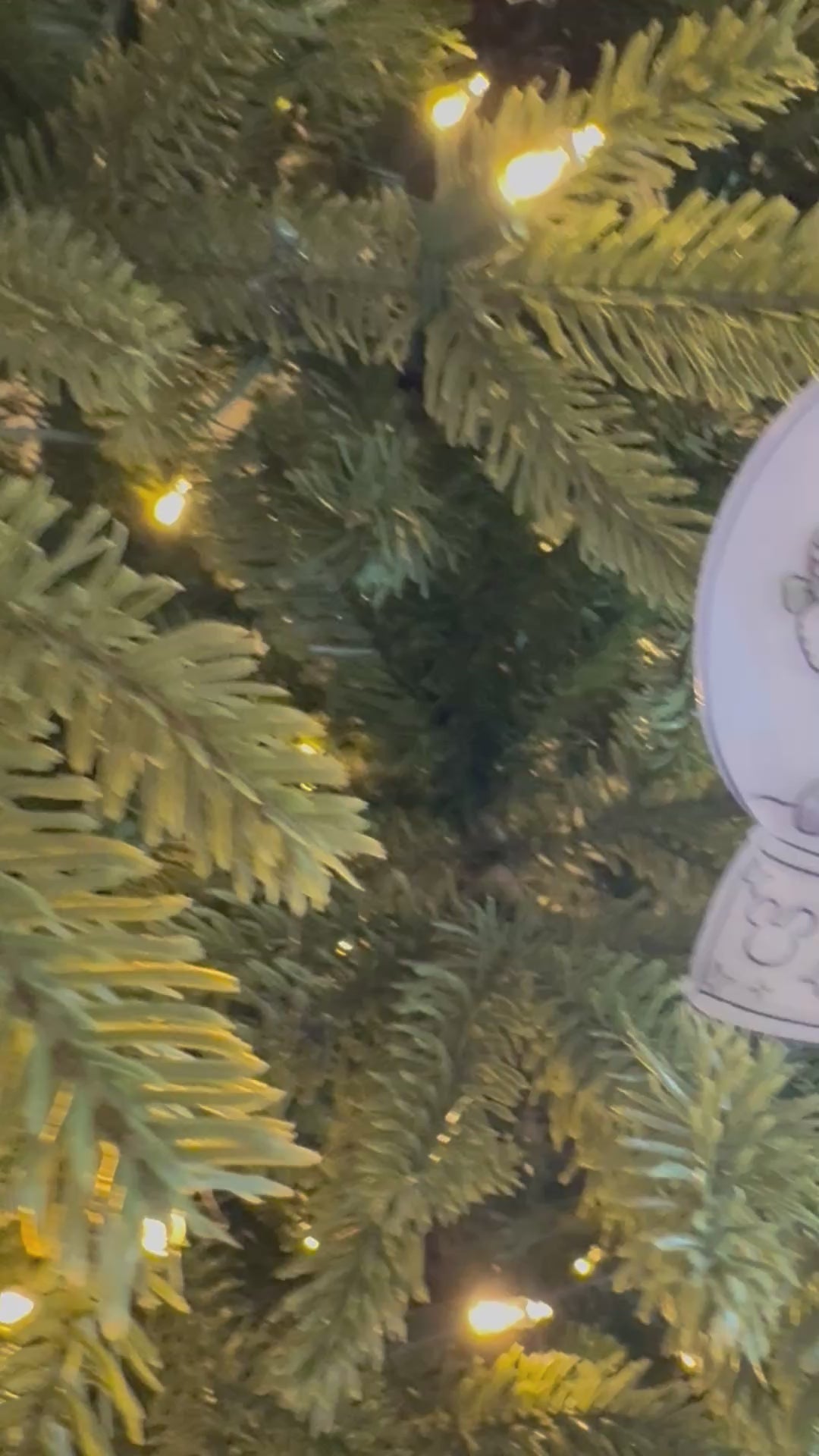 Mickey & Minnie Snow Globe Ornament