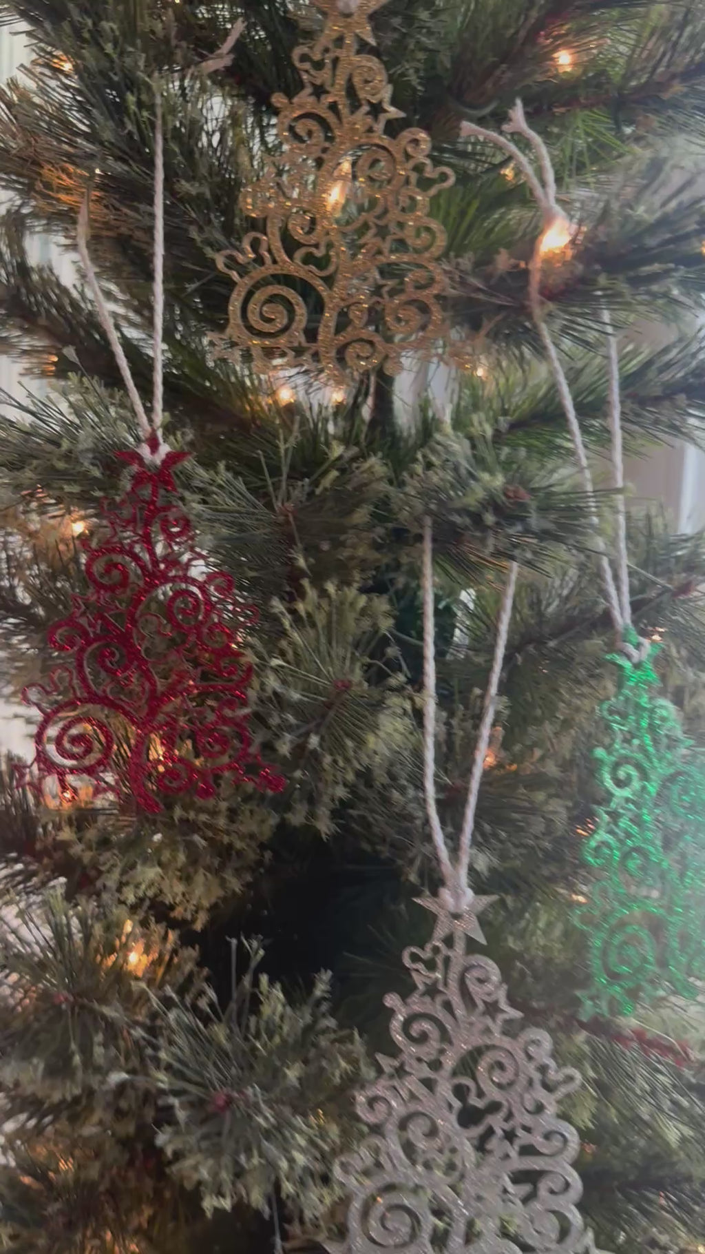 Hidden Mouse Head Tree Ornament